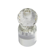 Load image into Gallery viewer, Candle Holder Crystal Clear Top View
