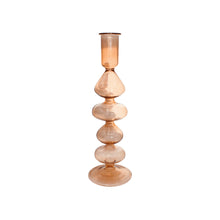 Load image into Gallery viewer, Glass Candle Holder Jane in Coral
