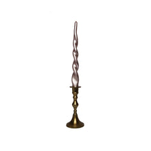 Load image into Gallery viewer, Candle Holder Lymé Gold with Twisted Dinner Candles Moise Rose Gold
