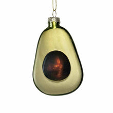 Load image into Gallery viewer, Christmas Ornament Avocado Front
