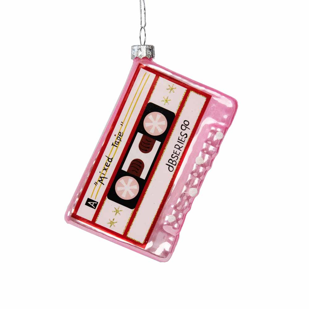 Christmas Ornament Cassette Tape