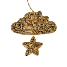 Load image into Gallery viewer, Christmas Ornament Cloud Gold
