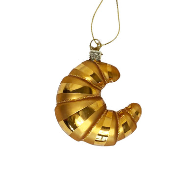 Christmas Ornament Emily in the shape of a Croissant