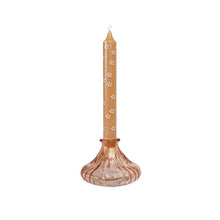 Load image into Gallery viewer, Dinner Candle Flower Terra with Vase Issey Blush
