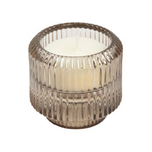 Load image into Gallery viewer, Glass Candle Holder Bae Oat with Tea Light
