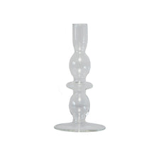 Afbeelding in Gallery-weergave laden, Glass Candle Holder Bloom Clear
