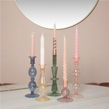 Load image into Gallery viewer, Glass Candle Holder Eve Royal, Golden, Sage, Rose and Blush
