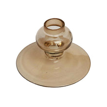 Load image into Gallery viewer, Glass Candle Holder Lone Blush Top View
