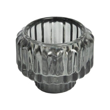 Afbeelding in Gallery-weergave laden, Glass Candle Holder Niene Grey other side

