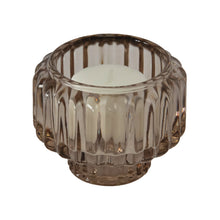 Load image into Gallery viewer, Glass Candle Holder Niene Nude with Tea Light

