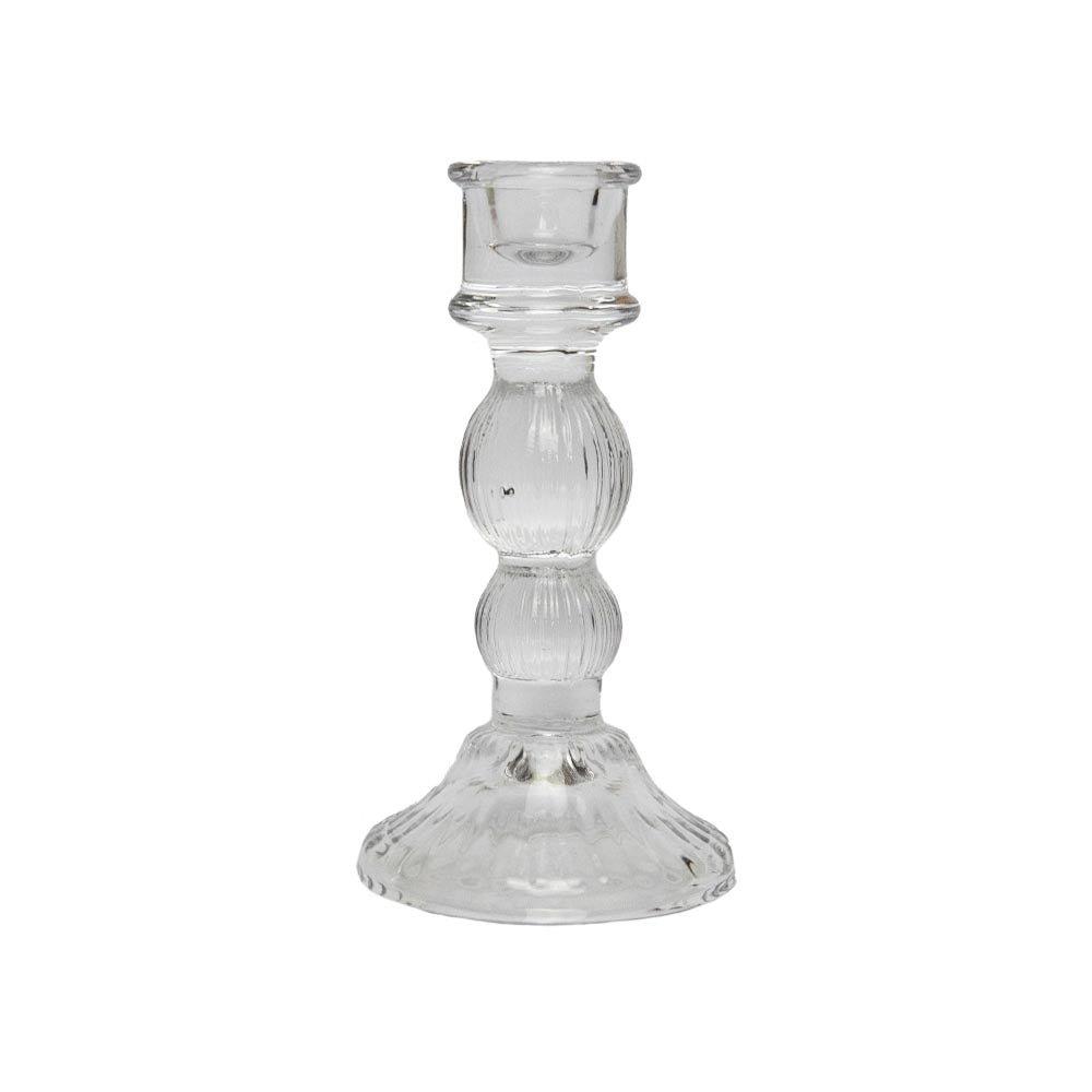 Glass Candle Holder Nola Clear
