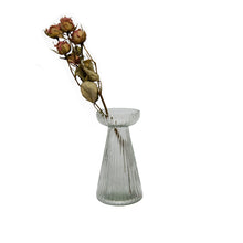 Load image into Gallery viewer, Glass Candle Holder Odette in Clear with Roses
