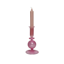 Afbeelding in Gallery-weergave laden, Glass Candle Holder Ravi Rose Dinner Candles June Rose
