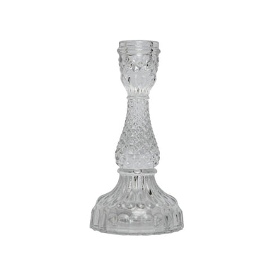 Glass Candle Holder Thyme Clear