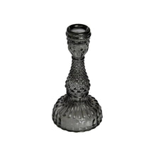 Load image into Gallery viewer, Glass Candle Holder Thyme Grey Top View
