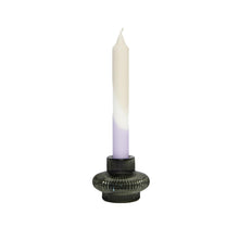 Afbeelding in Gallery-weergave laden, Glass Candle Holder Vayèn Grey Green with Dinner Candle Juniper Fawn Lilac

