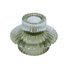 Load image into Gallery viewer, Glass Candle Holder Vinthe Green 
