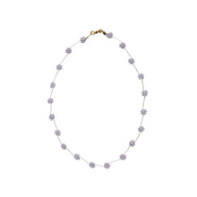 Load image into Gallery viewer, Necklace Flores Lilac Gold Pearl
