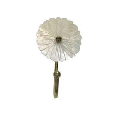 Wall Hook Daisy in Mother of Pearl
